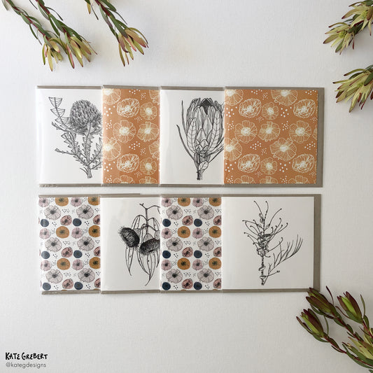 4 for $20 - Kate  Grebert Designs Art Cards