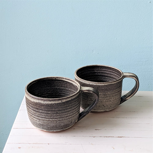 LK Ceramic mug dark stoneware