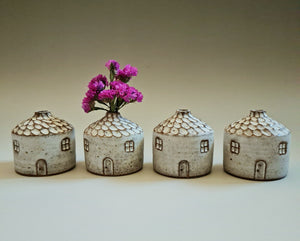 Round Hut Bud Vase (SMA Ceramics)