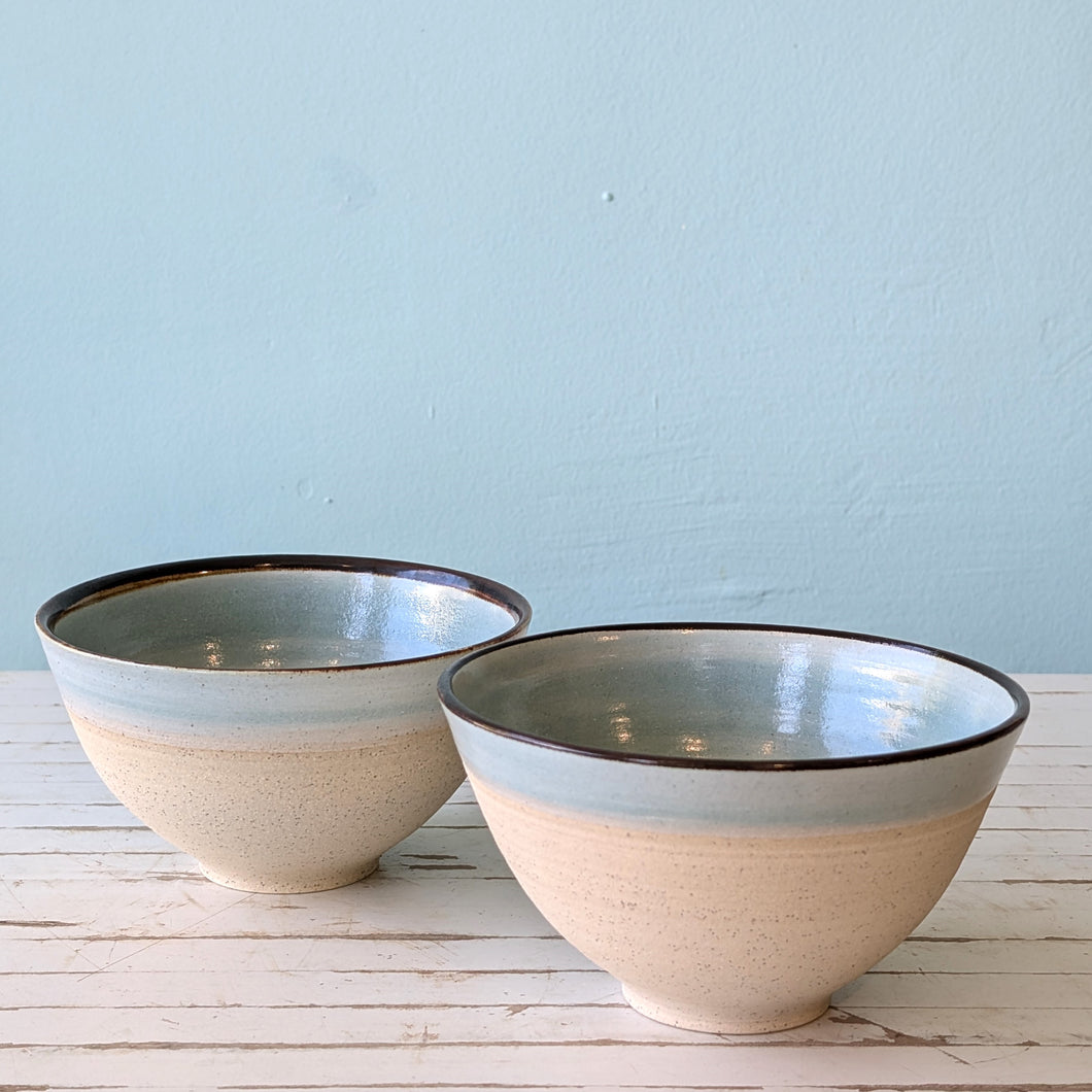 Therese McMahon breakfast bowl light blue