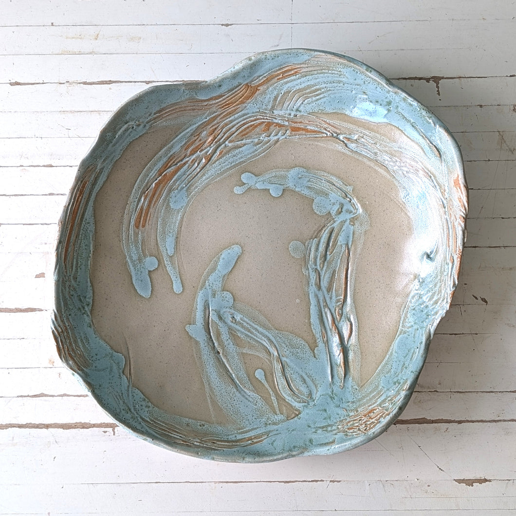 Therese McMahon medium shoreline platter TM1533