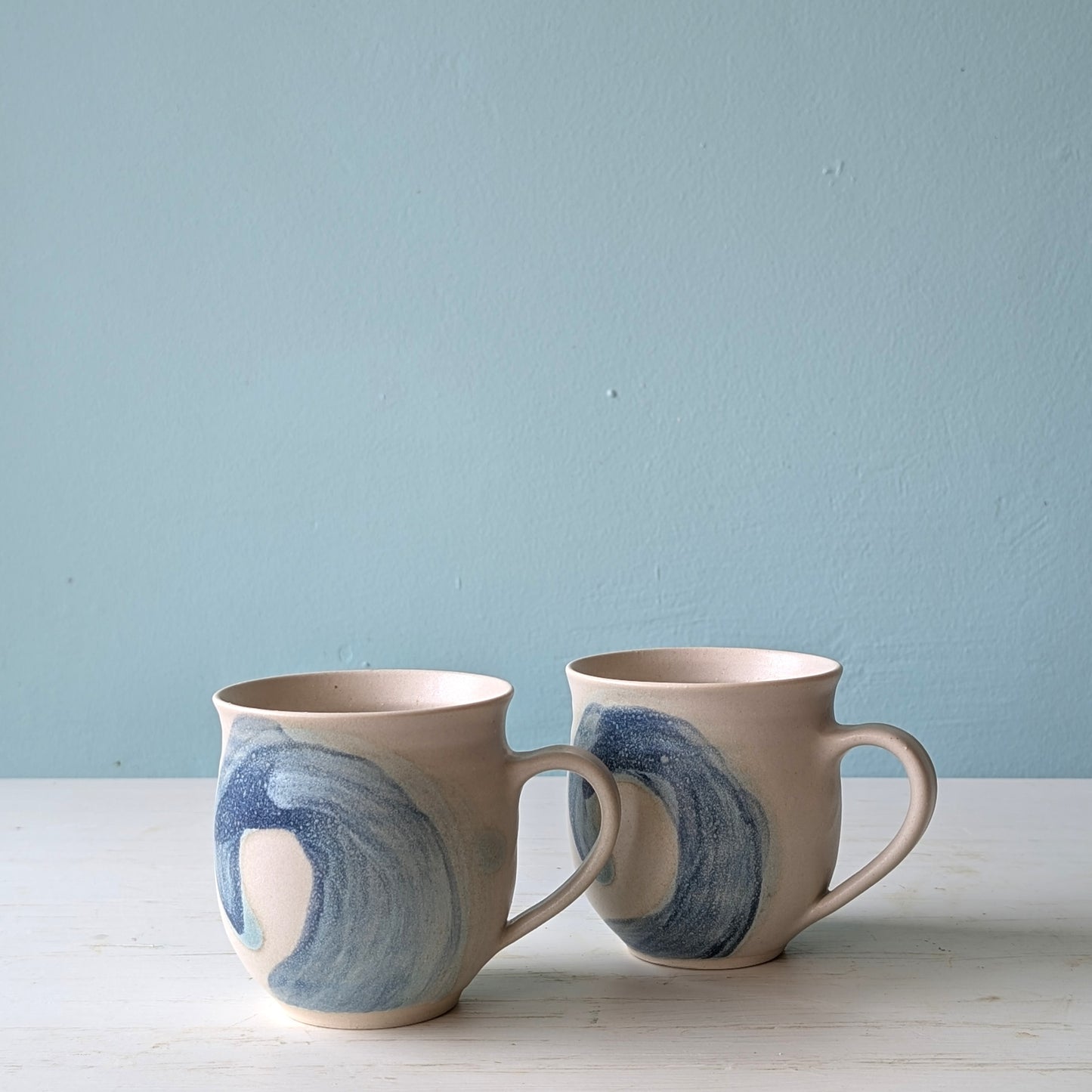 Therese McMahon Swirl Cup Dark Blue