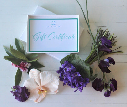 Chinaclay gift certificate.