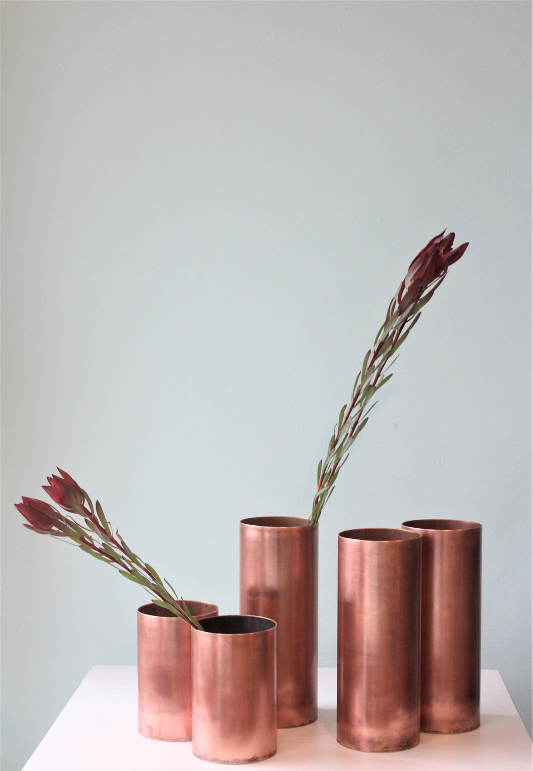 Polished Copper Vase 25x10cm (Greybox Design)