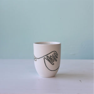 Kristina Cooke squiggle cup white